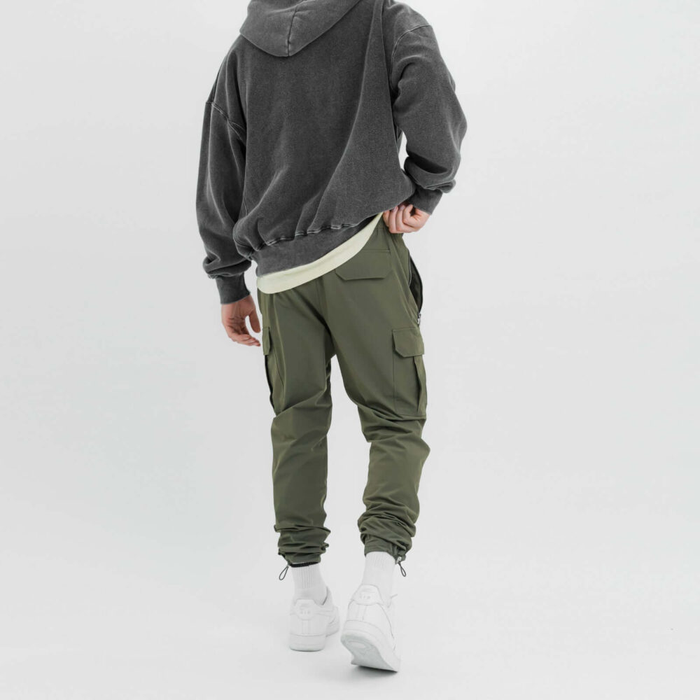 Men Drawstring Cargo Sweatpants