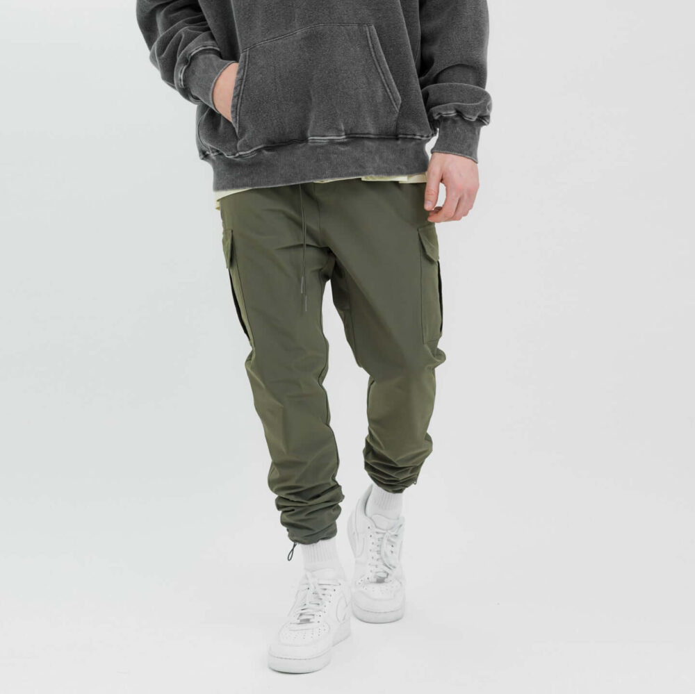 Men Drawstring Cargo Sweatpants