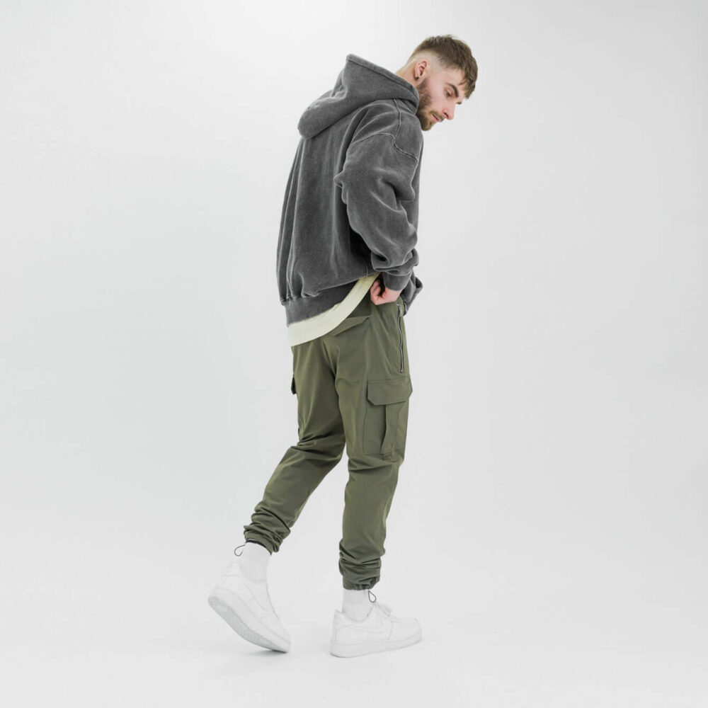 Men Drawstring Cargo Sweatpants